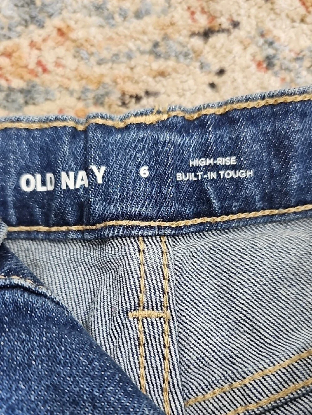 Old Navy Girls Blue Denim Elastic Waist Shorts